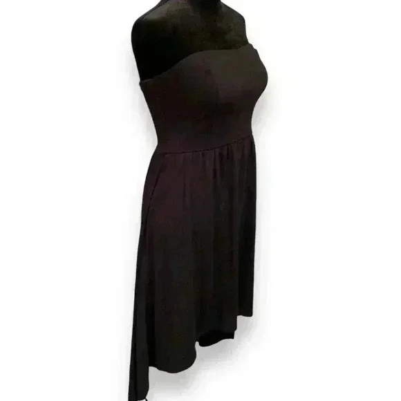 Women's Juniors' Xhilaration Black Strapless High-low Dress - Picture 4 of 11